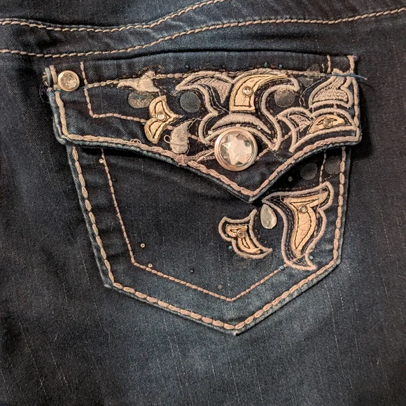 Earl Jeans Women's Dark Wash Skinny Jeans - Picture 5 of 7